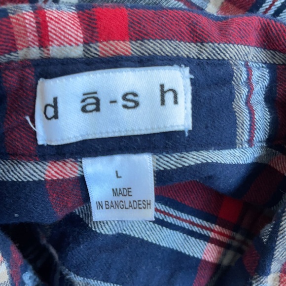 da-sh plaid button up cotton shirt - Picture 6 of 7